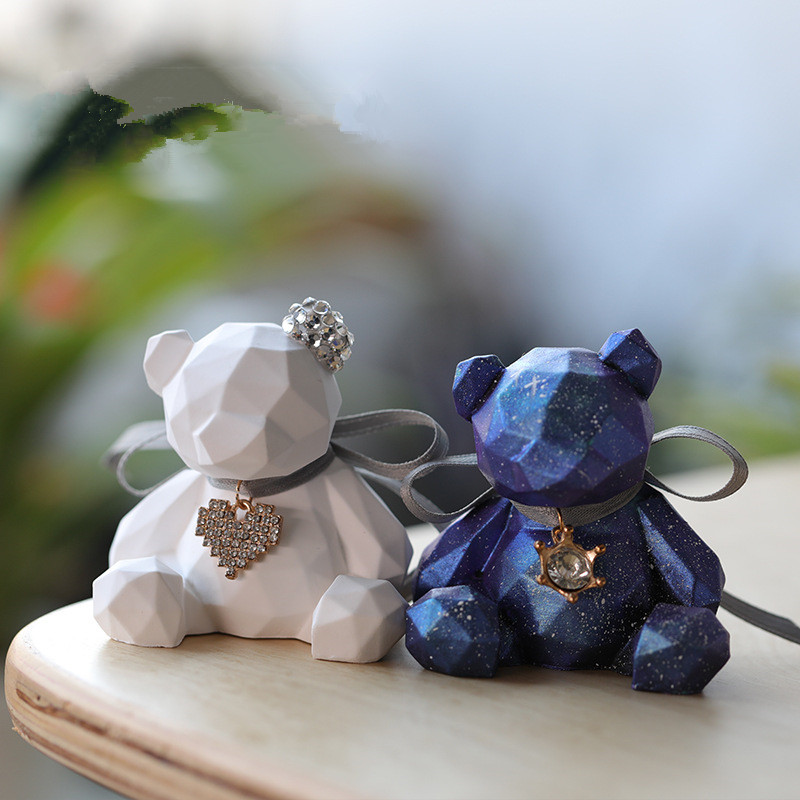 Candle Supplies Shop - 3D 스테레오 곰 실리콘 금형, Diy