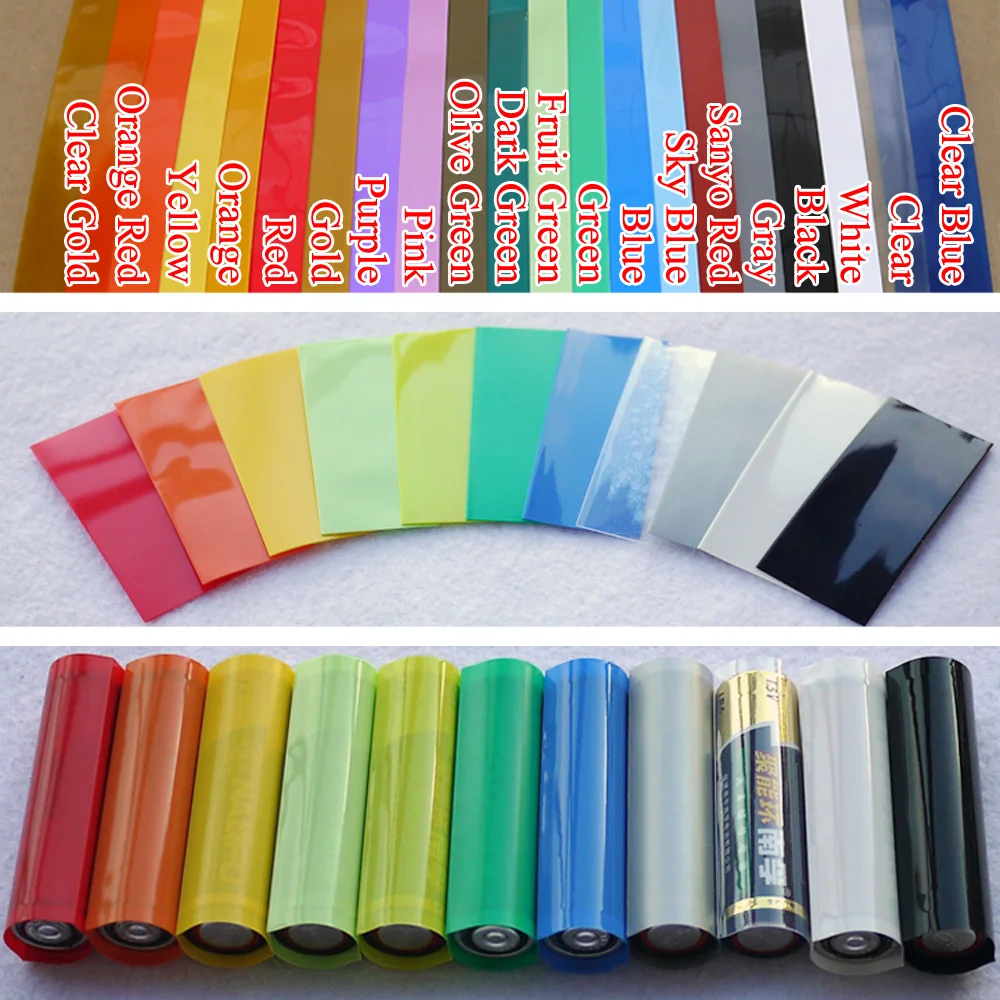 Shrink Sleeve Pvc - 25~500개 AA / AAA/18650/21700/26650 배터리 PVC