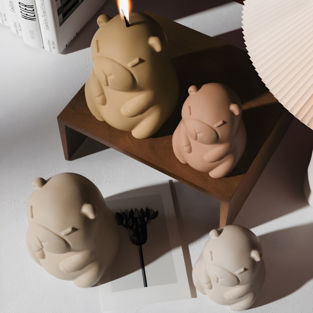 스탠딩 카피바라 향초 실리콘 몰드 3D 동물 레진 석고 - Candle Supplies Shop 리뷰 및 가격