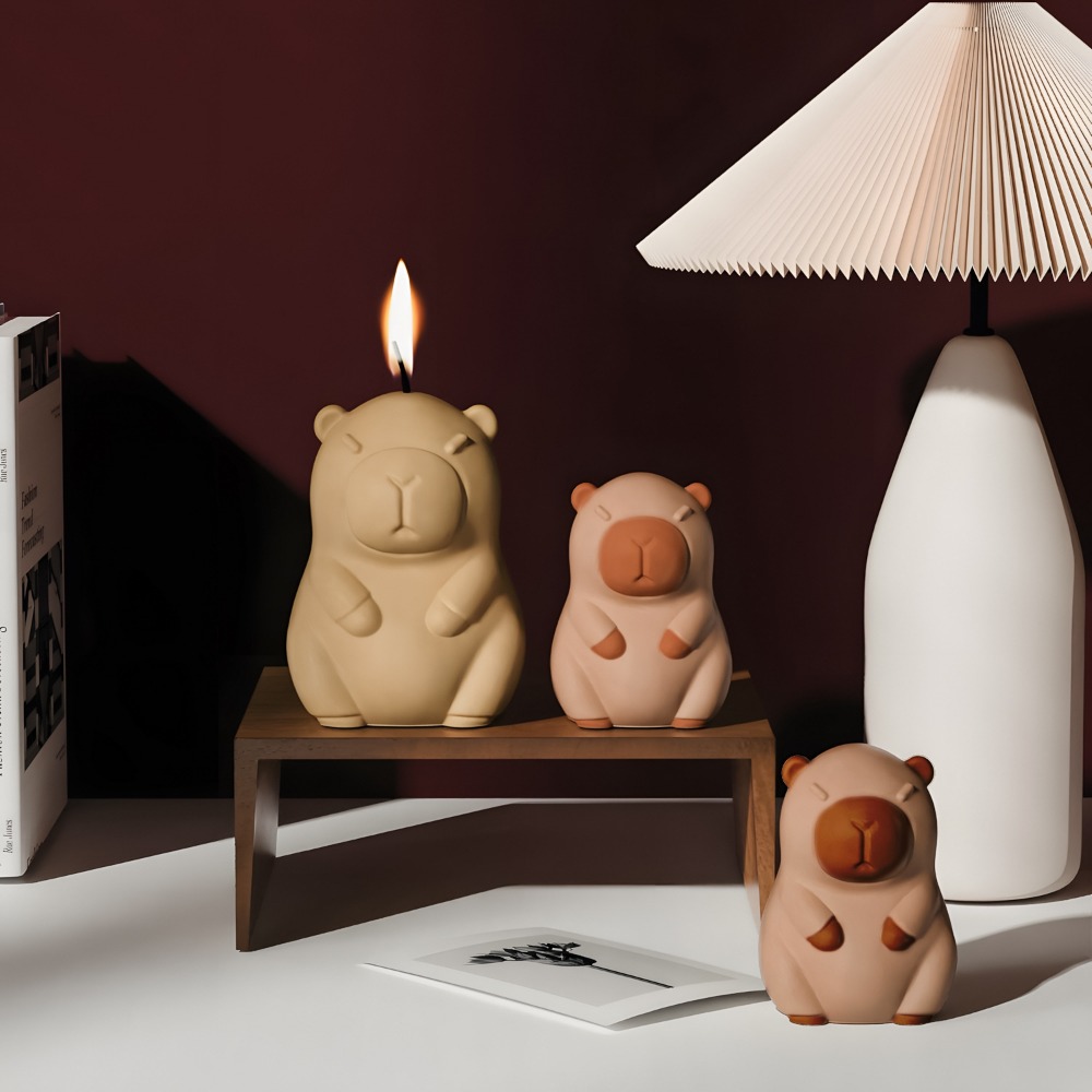 스탠딩 카피바라 향초 실리콘 몰드 3D 동물 레진 석고 - Candle Supplies Shop 리뷰 및 가격