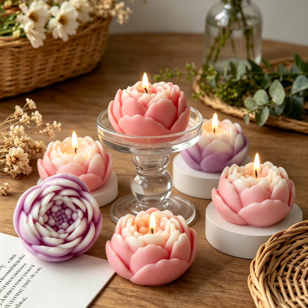 3D 꽃 실리콘 몰드 모란 장미 연꽃 양초 만들기 용품 - Candle Supplies Shop 리뷰 및 가격