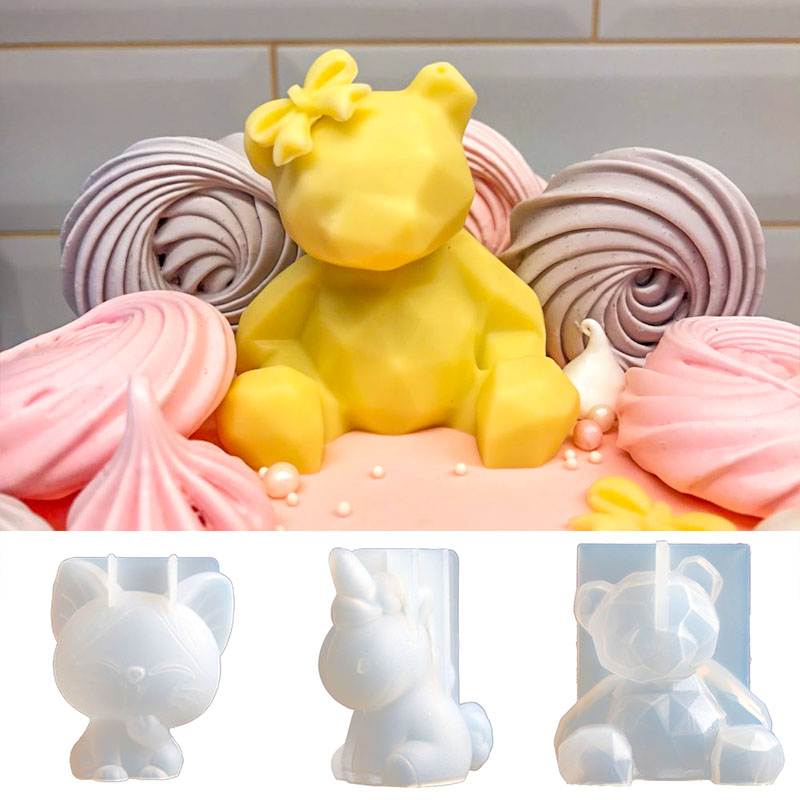 3D 스테레오 곰 실리콘 금형, Diy 동물 모양의 양 - Candle Supplies Shop 리뷰 및 가격