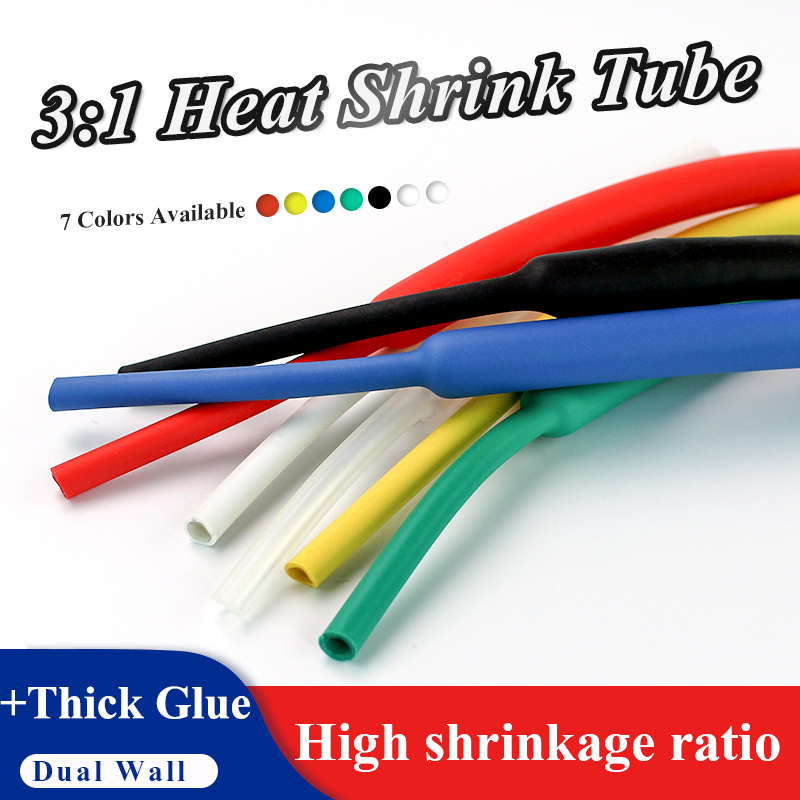 1M/개 3:1 열수축 튜브(접착제 포함) 이중 벽 튜 - Shrink Sleeve Pvc 리뷰 및 가격